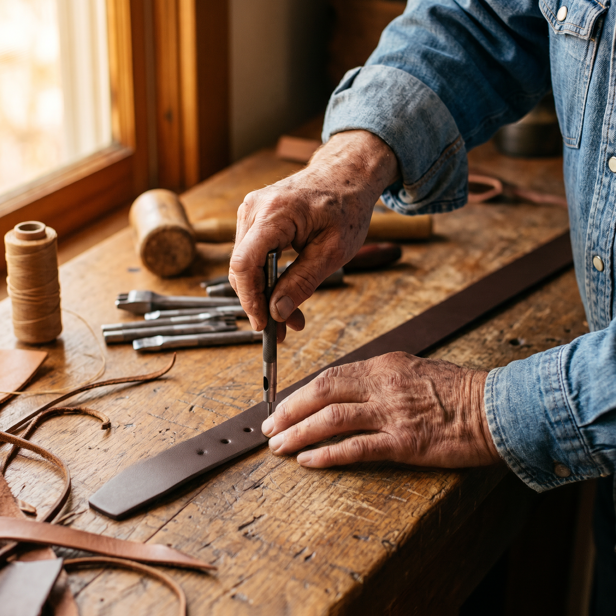 Cole Leather Belts | The Trinity