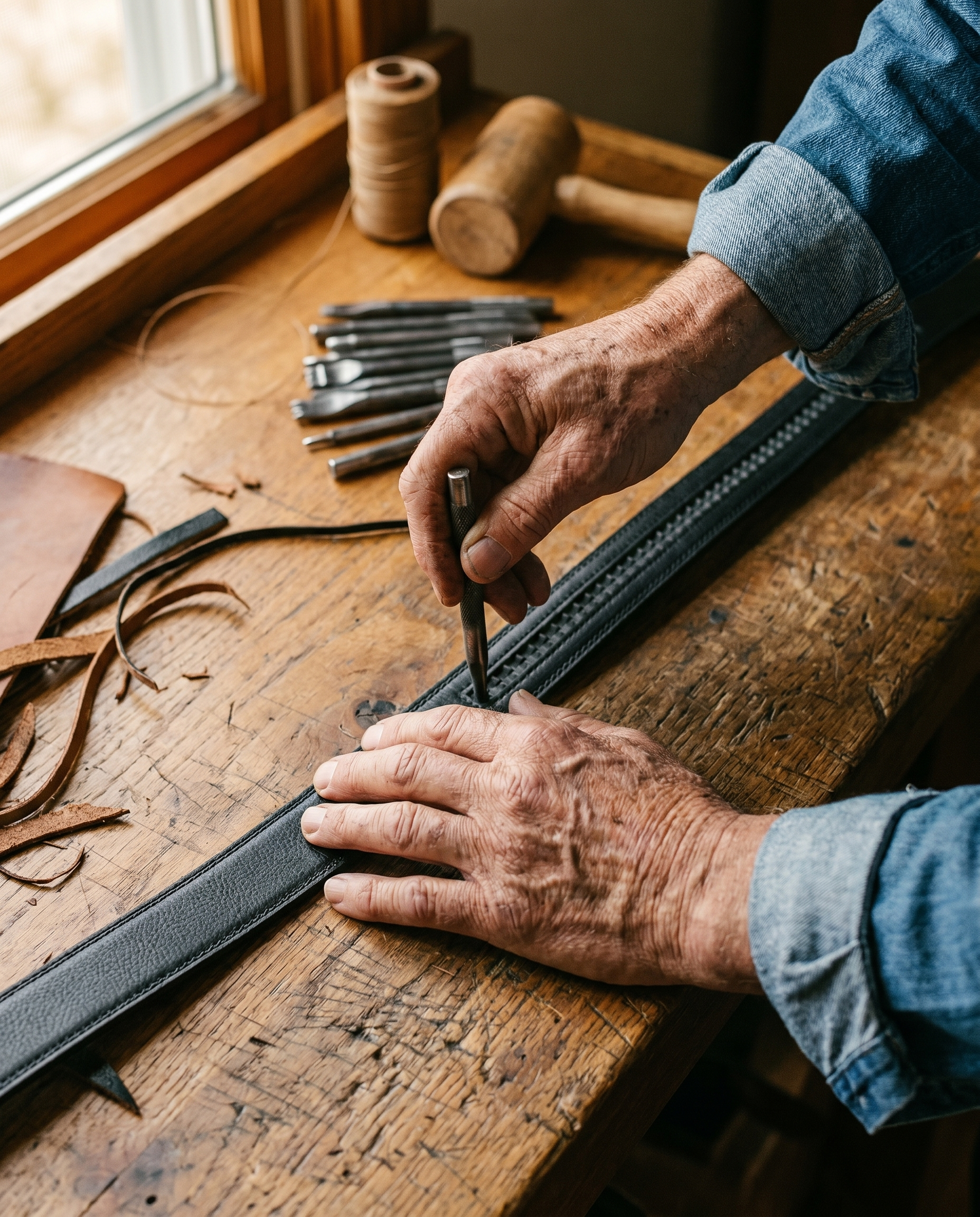 Cole Leather Belts | The Wichita