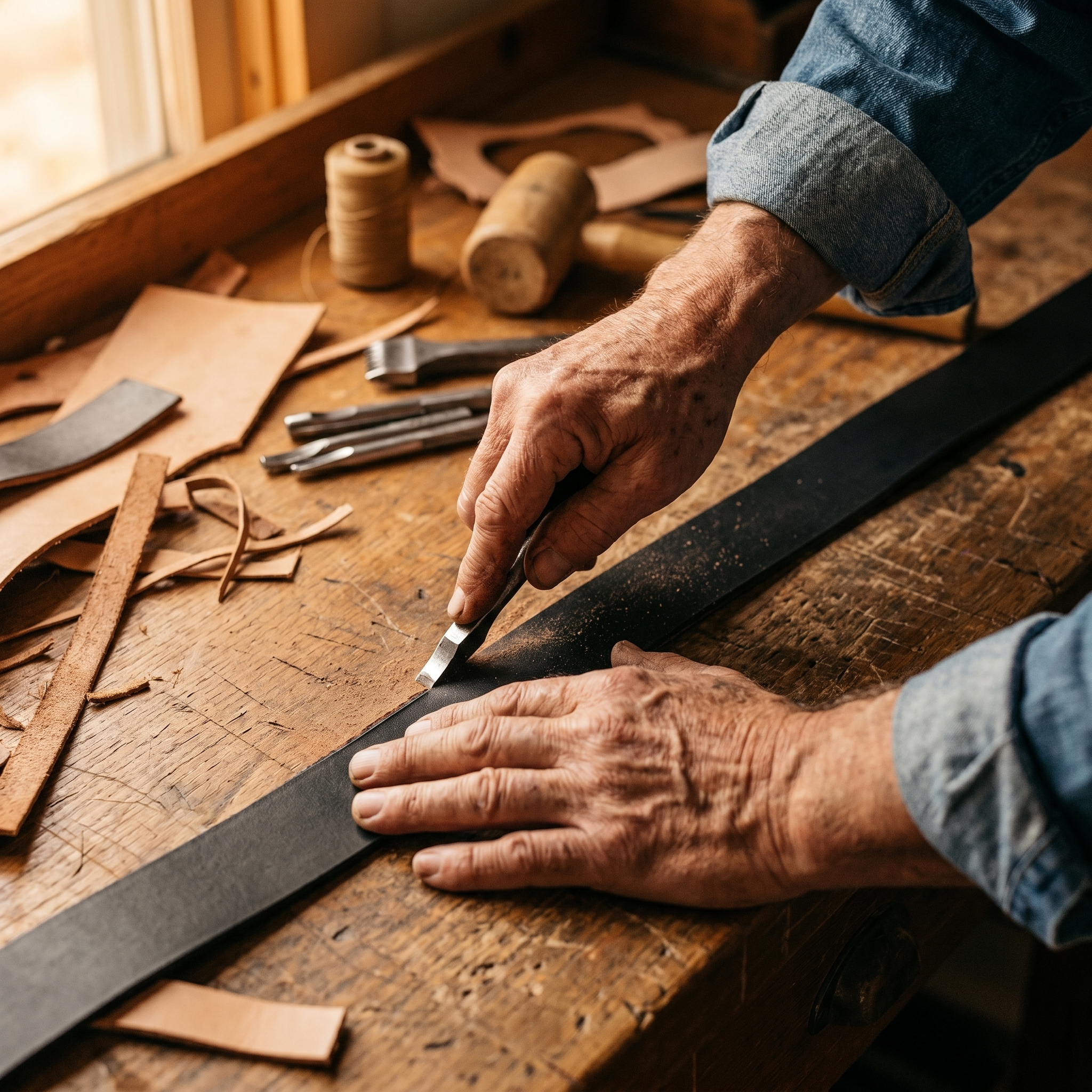 Cole Leather Belts | The Uvalde