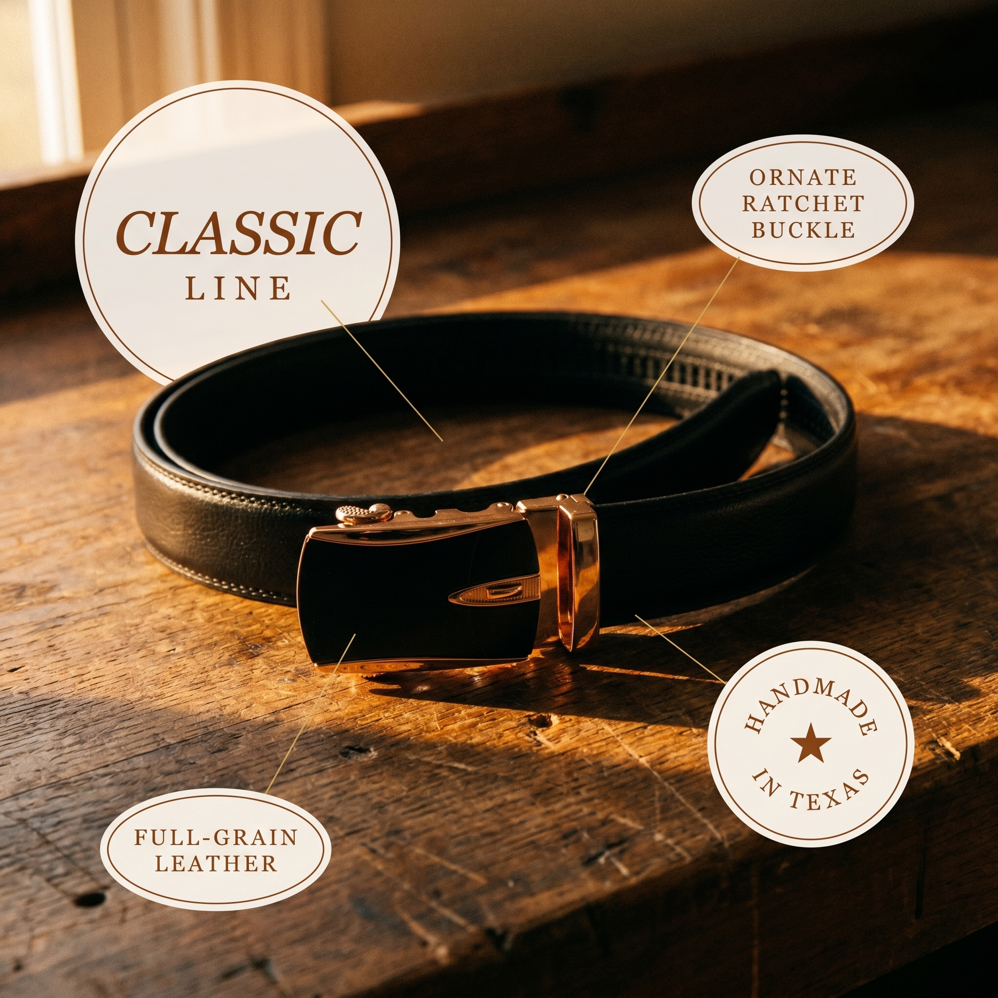 Cole Leather Belts | The Clarendon