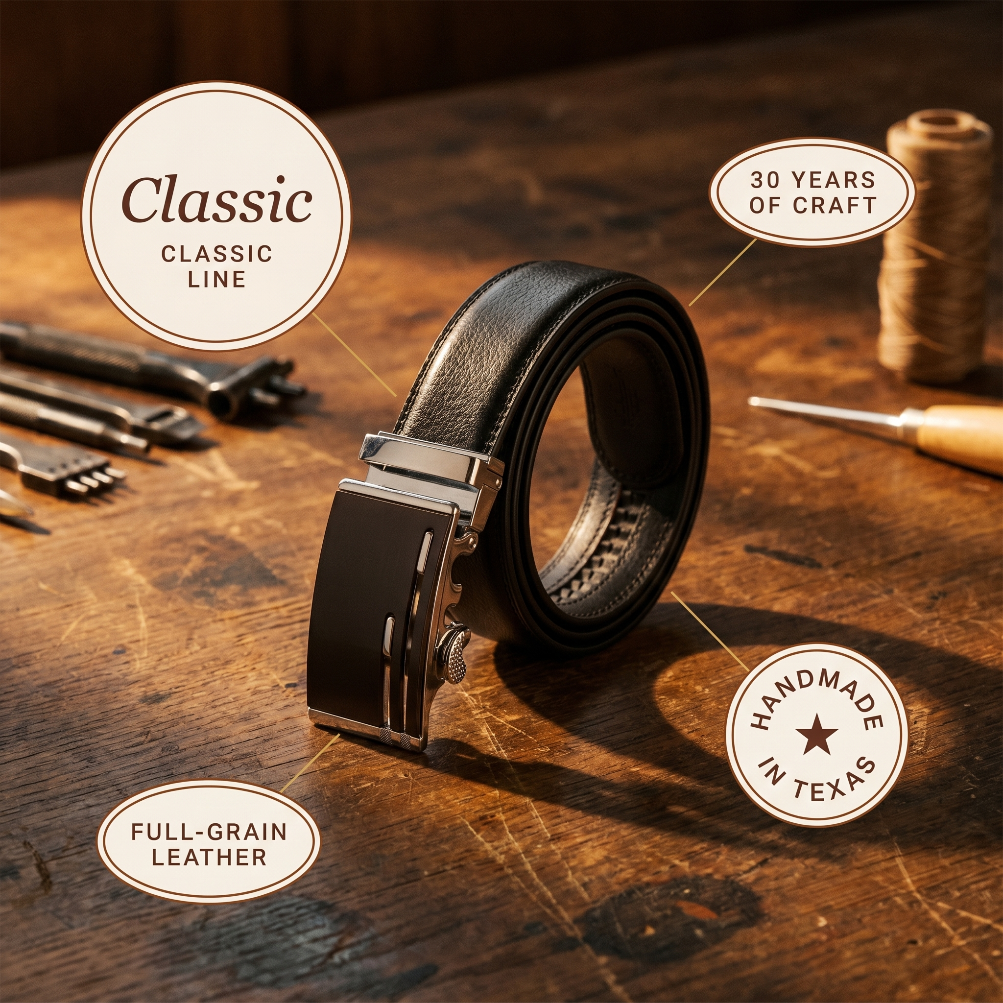 Cole Leather Belts | The Comanche