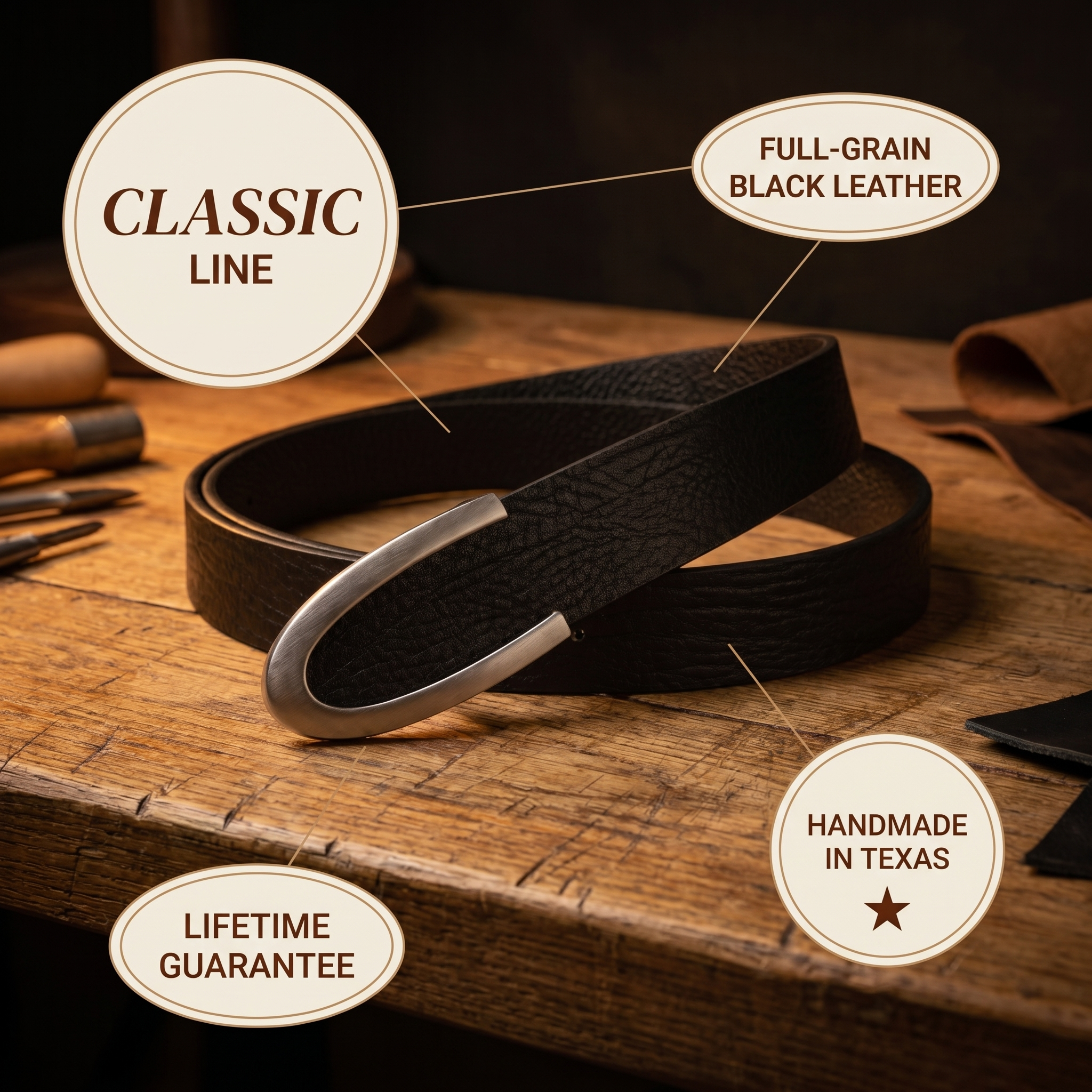 Cole Leather Belts | The Frio